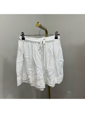 Aerie White Flowy Gauze Lace Trim Lightweight Shorts Womens size XS New